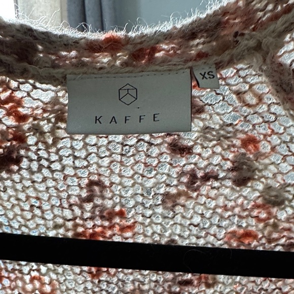 KAFFE XS Women's Speckled Knit Open-Front Cardigan - Picture 7 of 7